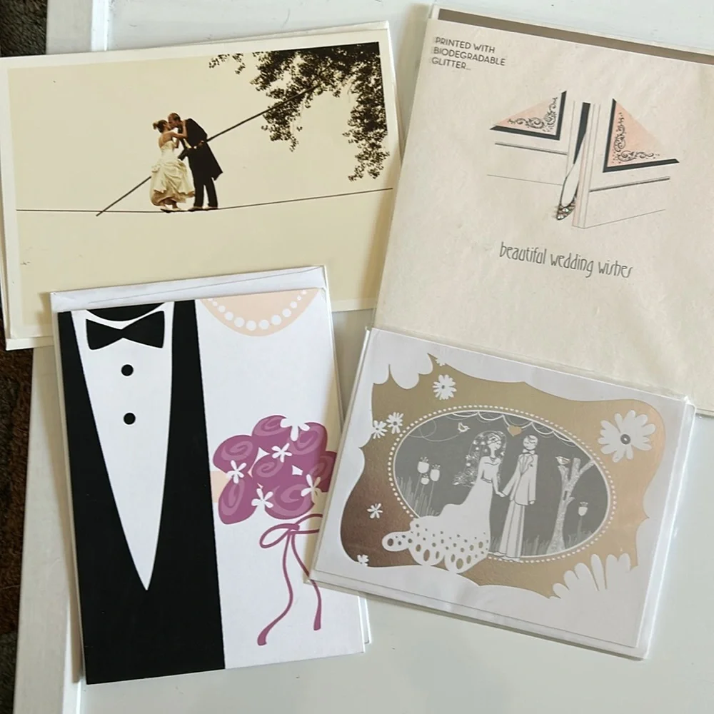 Lot of 12 Wedding Themed Cards (Bundle‎ of 12 cards / new) 🤵⛪👰